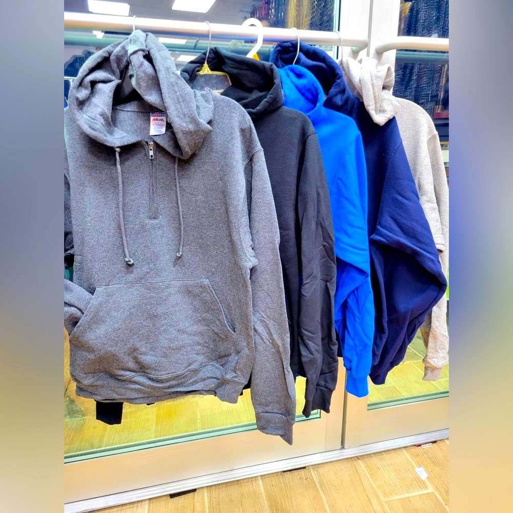 Hoodie with Quarter Zip